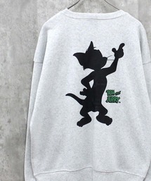 TOM&JERRY トム&ジェリー 裏起毛 ピリング加工 バックプリント BIG スウェット