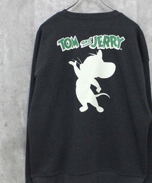 TOM&JERRY トム&ジェリー 裏起毛 ピリング加工 バックプリント BIG スウェット