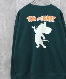 TOM&JERRY トム&ジェリー 裏起毛 ピリング加工 バックプリント BIG スウェット