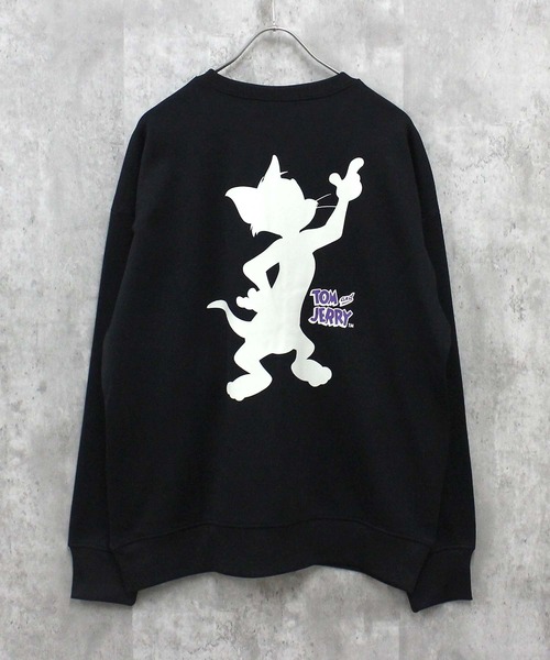 Tom&Jerry(トムアンドジェリー)の「TOM&JERRY トム&ジェリー 裏起毛 ピリング加工 バックプリント BIG スウェット(スウェット・メンズ・チャコール/ブラック/杢グレー/アイボリー系/ベージュ/ネイビー/グレー系/グレー系1/グレー系2/アイボリー系1/ブラック系/ヘザーチャコール/グレイッシュベージュ/グリーン系/グリーン/オートミール・M/L/XL)」の18枚目の写真