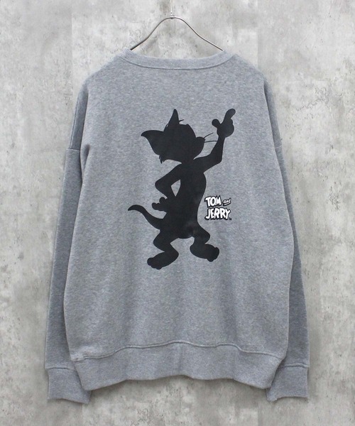 Tom&Jerry(トムアンドジェリー)の「TOM&JERRY トム&ジェリー 裏起毛 ピリング加工 バックプリント BIG スウェット(スウェット・メンズ・チャコール/ブラック/杢グレー/アイボリー系/ベージュ/ネイビー/グレー系/グレー系1/グレー系2/アイボリー系1/ブラック系/ヘザーチャコール/グレイッシュベージュ/グリーン系/グリーン/オートミール・M/L/XL)」の22枚目の写真