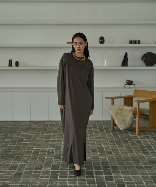 【セール】SILKETE MAXI DRESS（ワンピース）｜marjour（マージュール）