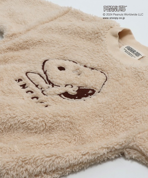PEANUTS(ピーナッツ)の「スヌーピー ボアトレーナー(スウェット・キッズ・ベージュ/クリーム・80cm/90cm/100cm/110cm/120cm/130cm/140cm)」の17枚目の写真