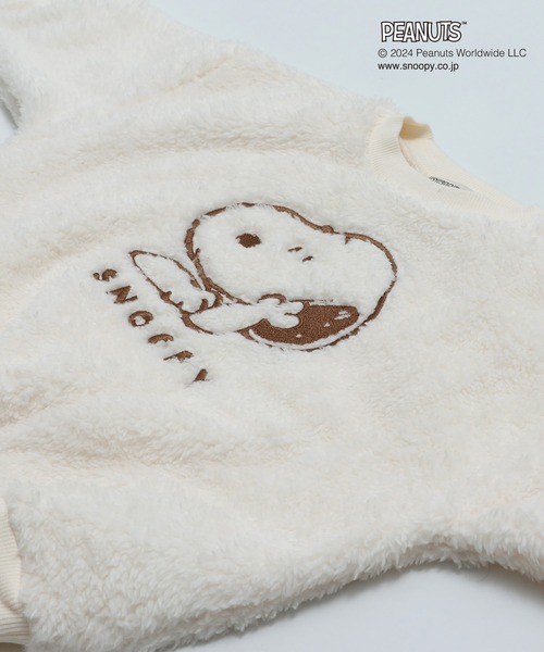 PEANUTS(ピーナッツ)の「スヌーピー ボアトレーナー(スウェット・キッズ・ベージュ/クリーム・80cm/90cm/100cm/110cm/120cm/130cm/140cm)」の18枚目の写真
