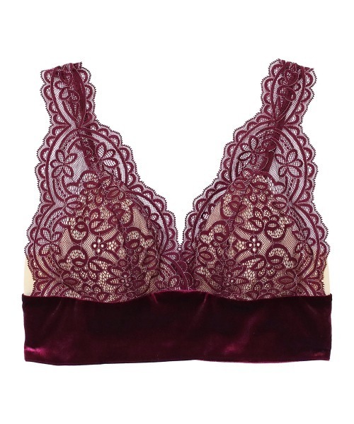 Mystic ベロア×レースブラレット（ブラジャー）｜ANNEBRA（アンブラ） pattayablatt.com