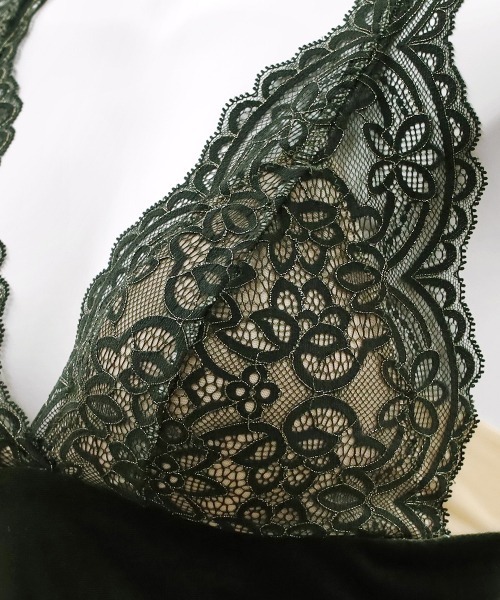 Mystic ベロア×レースブラレット（ブラジャー）｜ANNEBRA（アンブラ） pattayablatt.com