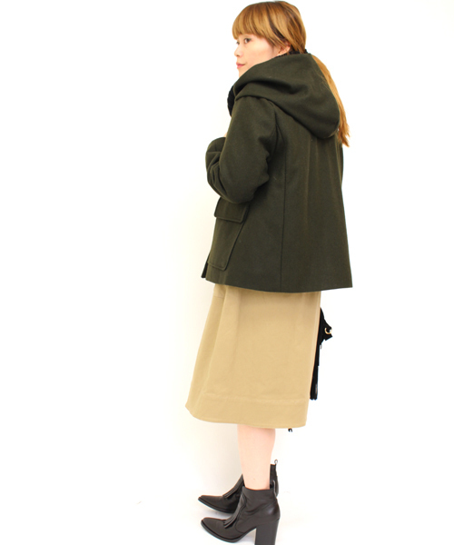 mystic（ミスティック）の「【mystic】フード付ショートジャケット（その他アウター・レディース・ネイビー/カーキ/キャメル/チャコールグレー・ﾌﾘ-）」の19枚目の写真