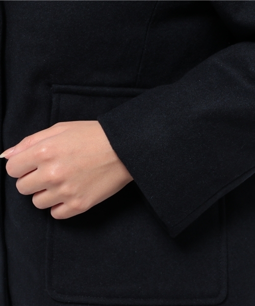 mystic（ミスティック）の「【mystic】フード付ショートジャケット（その他アウター・レディース・ネイビー/カーキ/キャメル/チャコールグレー・ﾌﾘ-）」の9枚目の写真