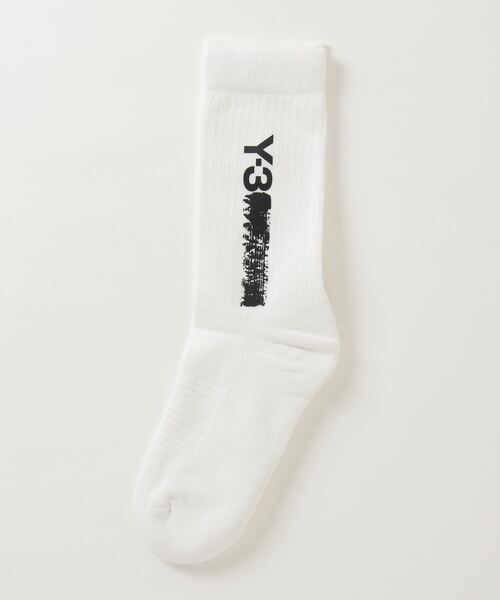 Y-3（ワイスリー）の「Y-3 CL SOCK HI（ソックス/靴下・メンズ・ホワイト・SMALL/MEDIUM/LARGE）」の2枚目の写真