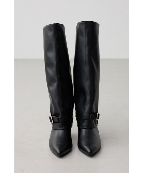 AZUL by moussy(アズールバイマウジー)の「ポインテッドトゥカバーロングブーツ(ブーツ・レディース・ブラック・LARGE/MEDIUM/SMALL)」の15枚目の写真