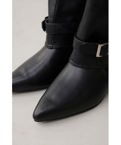 AZUL by moussy(アズールバイマウジー)の「ポインテッドトゥカバーロングブーツ(ブーツ・レディース・ブラック・LARGE/MEDIUM/SMALL)」の13枚目の写真
