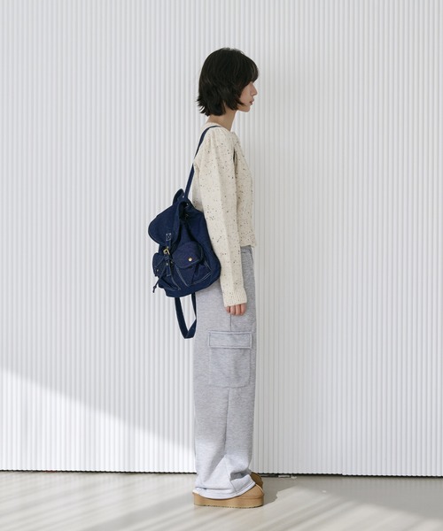 UNE MANSION(ユヌマンション)の「【起毛仕様/男女兼用/UNISEX】カーゴポケット起毛スウェットパンツ(スウェットパンツ・レディース・ブラック/グレー・FREE)」の13枚目の写真