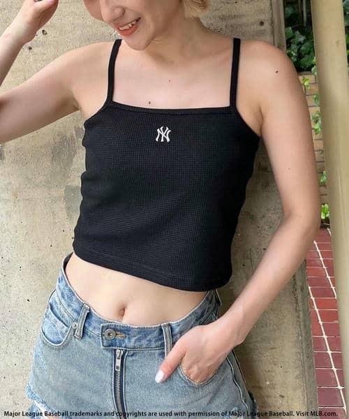 BACK TO THE FIELD(バック トゥー ザ フィールド)の「【MLB】カップ付きワンポイントロゴサーマルキャミソール(キャミソール・レディース・イエロー/ブラック/ライトグレー/ホワイト/ピンク/ピンク系その他・FREE)」の12枚目の写真