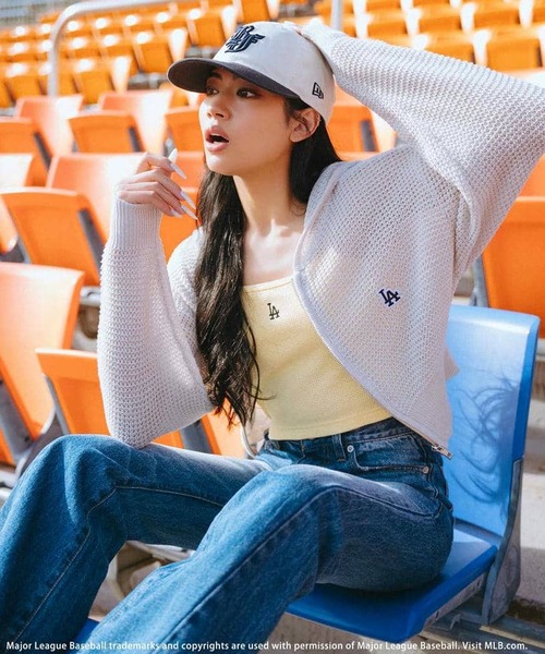 BACK TO THE FIELD（バック トゥー ザ フィールド）の「【MLB】カップ付きワンポイントロゴサーマルキャミソール（キャミソール・レディース・イエロー/ブラック/ライトグレー/ホワイト/ピンク/ピンク系その他/ブルー/ホワイト系・FREE）」の17枚目の写真