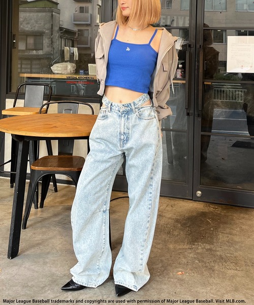 BACK TO THE FIELD（バック トゥー ザ フィールド）の「【MLB】カップ付きワンポイントロゴサーマルキャミソール（キャミソール・レディース・イエロー/ブラック/ライトグレー/ホワイト/ピンク/ピンク系その他/ブルー/ホワイト系・FREE）」の12枚目の写真