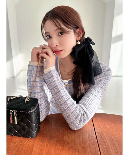 RESEXXY（リゼクシー）の「シアービックリボンバレッタ（バレッタ/ヘアクリップ・レディース・ホワイト/ブラック・FREE）」の12枚目の写真