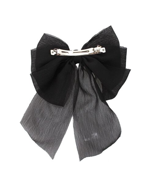 RESEXXY（リゼクシー）の「シアービックリボンバレッタ（バレッタ/ヘアクリップ・レディース・ホワイト/ブラック・FREE）」の6枚目の写真