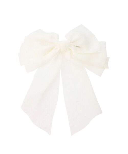 RESEXXY（リゼクシー）の「シアービックリボンバレッタ（バレッタ/ヘアクリップ・レディース・ホワイト/ブラック・FREE）」の8枚目の写真