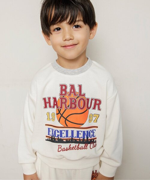 BREEZE（ブリーズ）の「【セットアップ可】バリエーショントレーナー（スウェット・キッズ・グリーン/ラベンダー/キナリ/チャコール/イエロー/オレンジ/ネイビー/ブルー・110/100/90/80/150/140/130/120）」の2枚目の写真