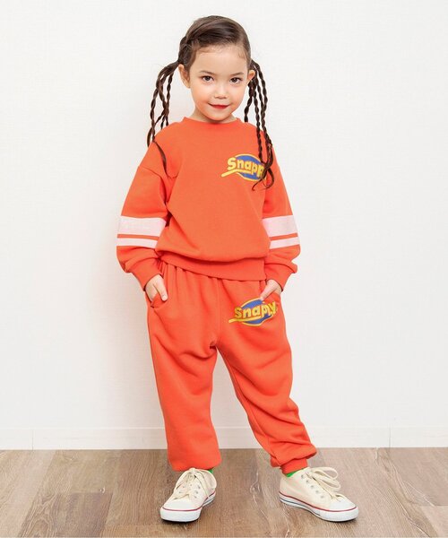 BREEZE（ブリーズ）の「【セットアップ可】バリエーショントレーナー（スウェット・キッズ・グリーン/ラベンダー/キナリ/チャコール/イエロー/オレンジ/ネイビー/ブルー・110/100/90/80/150/140/130/120）」の11枚目の写真