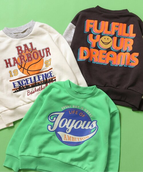 BREEZE（ブリーズ）の「【セットアップ可】バリエーショントレーナー（スウェット・キッズ・グリーン/ラベンダー/キナリ/チャコール/イエロー/オレンジ/ネイビー/ブルー・110/100/90/80/150/140/130/120）」の16枚目の写真