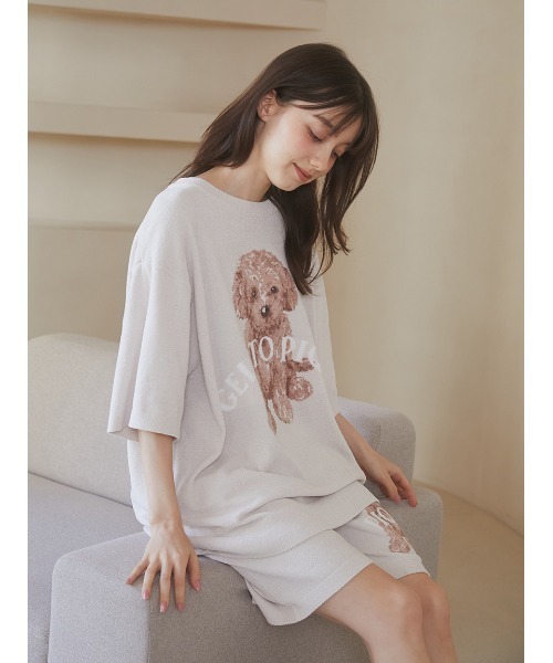 新品gelato pique トイプードルジャガードプルオーバー　トップスのみ gelato pique｜トイプードルジャガードプルオーバー | Rakuten
