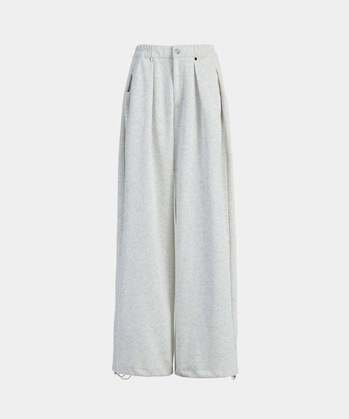 aimoha(アイモハ)の「リラックスワイドスウェットパンツ(スウェットパンツ・レディース・ライトグレー/ブラック・SMALL/MEDIUM/LARGE)」の7枚目の写真