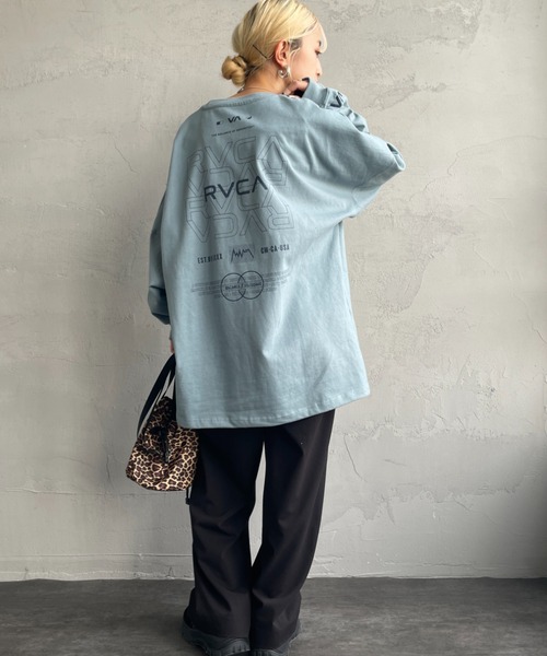 RVCA（ルーカ）の「[RVCA/ルーカ] REDIATE バックプリントロンT（Tシャツ/カットソー・レディース・ブラック/ホワイト/モスグリーン・M/L/XL）」の10枚目の写真