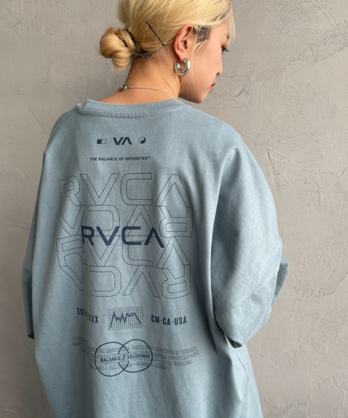 【RVCA】バックプリント コットン Tシャツ★カラー複数あり♪ RVCA ルーカ バックプリントTシャツ レディース 半袖 Tシャツ