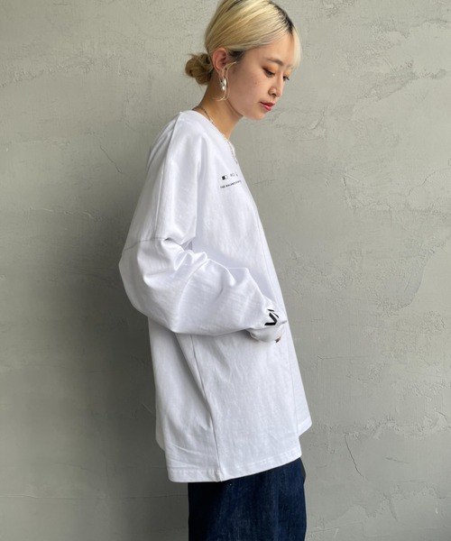 RVCA（ルーカ）の「[RVCA/ルーカ] REDIATE バックプリントロンT（Tシャツ/カットソー・レディース・ブラック/ホワイト/モスグリーン・M/L/XL）」の13枚目の写真