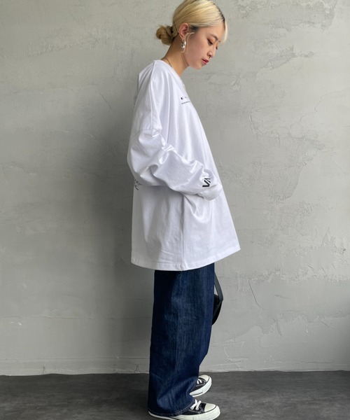 RVCA（ルーカ）の「[RVCA/ルーカ] REDIATE バックプリントロンT（Tシャツ/カットソー・レディース・ブラック/ホワイト/モスグリーン・M/L/XL）」の15枚目の写真