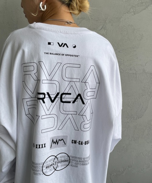 RVCA（ルーカ）の「[RVCA/ルーカ] REDIATE バックプリントロンT（Tシャツ/カットソー・レディース・ブラック/ホワイト/モスグリーン・M/L/XL）」の19枚目の写真