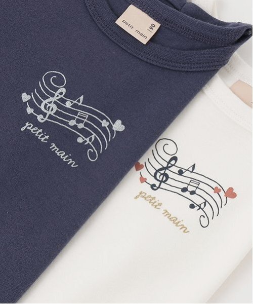 petit main（プティマイン）の「【プティプラ】GIRLS長袖Tシャツ（Tシャツ/カットソー・キッズ・ライトグレー/キナリ/イエロー/ラベンダー/ピンク/レッド/ネイビー/オフホワイト/マルチ/アイボリー・130cm/110cm/80ｃｍ/90cm/100cm/120cm）」の20枚目の写真