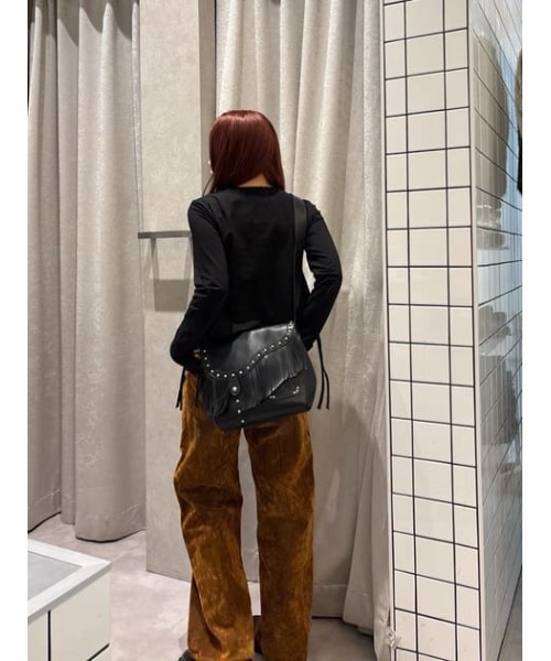LAGUA GEM(ラグアジェム)の「VINTAGE LIKE FRINGE バッグ(ショルダーバッグ・レディース・ブラック/ブラウン・FREE)」の14枚目の写真