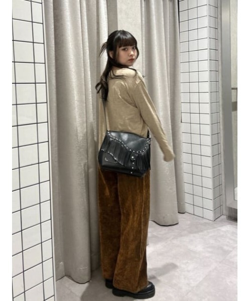 LAGUA GEM(ラグアジェム)の「VINTAGE LIKE FRINGE バッグ(ショルダーバッグ・レディース・ブラック/ブラウン・FREE)」の17枚目の写真