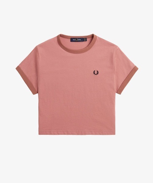 FRED PERRY クロップドTシャツ Cropped Ringer T-Shirt／クロップドTシャツ（Tシャツ
