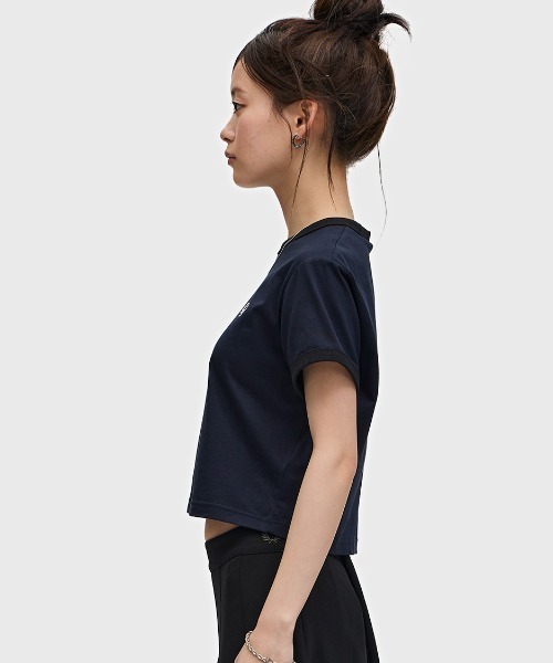 tシャツ Cropped Ringer T-Shirt／クロップドＴシャツ レディース FRED PERRY tシャツ Cropped Ringer T-Shirt／クロップドT