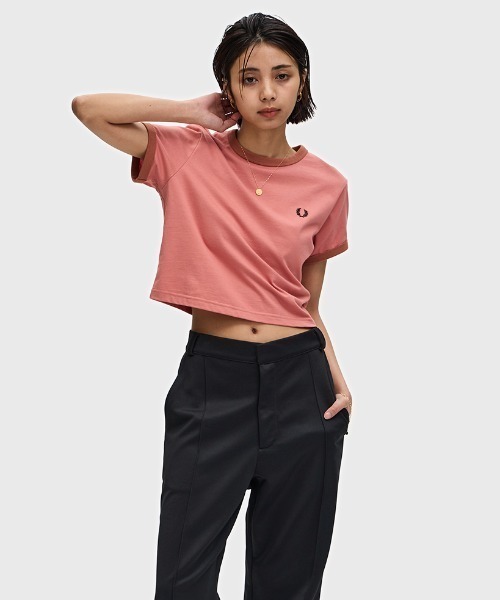Cropped Ringer T-Shirt／クロップドTシャツ（Tシャツ