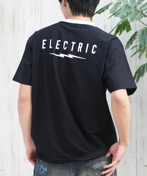 キープキャスト　DRT ELECTRIC エレクトリック　tシャツ　ブラック セール】Electric/エレクトリック 半袖Tシャツ バックプリント