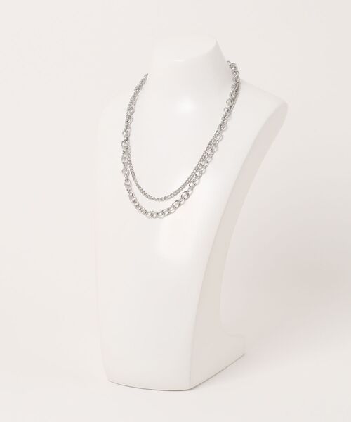 VIBGYOR Women(ヴィブジョー ウィメン)の「【urge select】《ユニセックス/男女兼用》シルバーチェーン マンテル ネックレス(ネックレス・レディース・シルバー・FREE)」の2枚目の写真