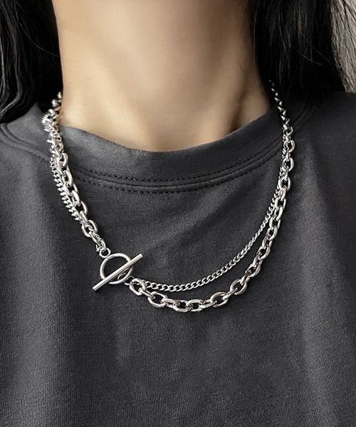 VIBGYOR Women(ヴィブジョー ウィメン)の「【urge select】《ユニセックス/男女兼用》シルバーチェーン マンテル ネックレス(ネックレス・レディース・シルバー・FREE)」の1枚目の写真