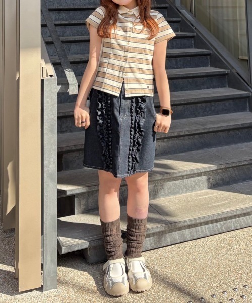 border polo shirt／ボーダーポロシャツ（ポロシャツ）｜idem