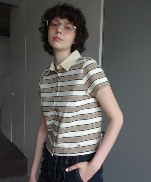 border polo shirt／ボーダーポロシャツ（Tシャツ/カットソー