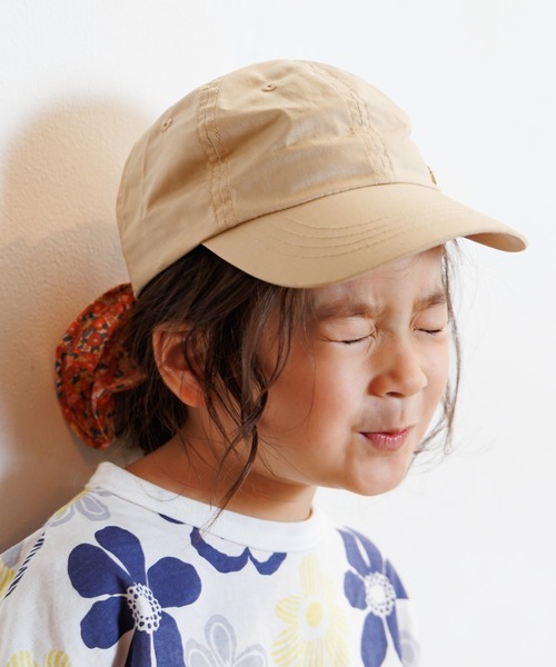 MAKE YOUR DAY（メイクユアデイ）の「日よけにもなるリボンつきキャップ（キャップ・キッズ・ピンク/ベージュ/ラベンダー・S/M/L）」の5枚目の写真