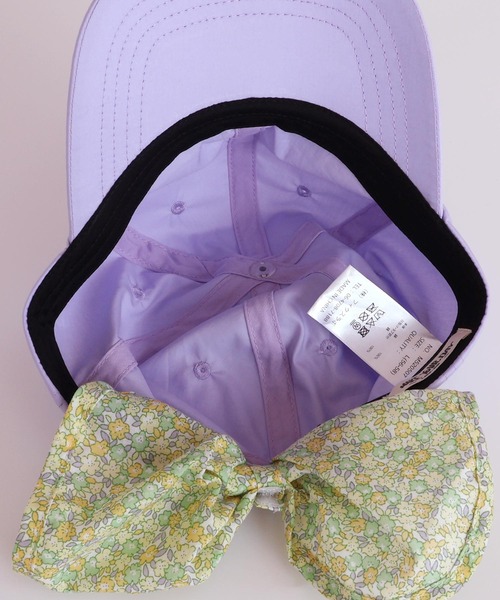 MAKE YOUR DAY（メイクユアデイ）の「日よけにもなるリボンつきキャップ（キャップ・キッズ・ピンク/ベージュ/ラベンダー・S/M/L）」の16枚目の写真