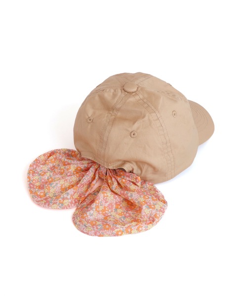 MAKE YOUR DAY（メイクユアデイ）の「日よけにもなるリボンつきキャップ（キャップ・キッズ・ピンク/ベージュ/ラベンダー・S/M/L）」の8枚目の写真