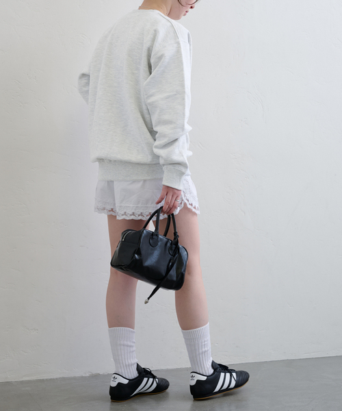 ALORE（アローレ）の「ALORE/アローレ 別注 LOGO SWEATS プルオーバー（スウェット・レディース・ライトグレー/ネイビー/サックスブルー・FREE）」の15枚目の写真