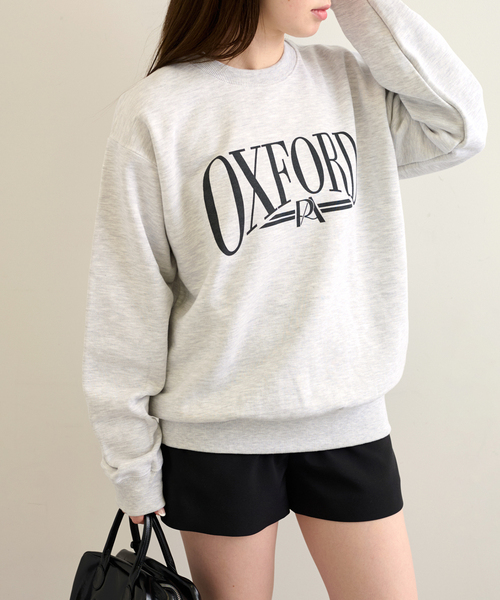 ALORE（アローレ）の「ALORE/アローレ 別注 LOGO SWEATS プルオーバー（スウェット・レディース・ライトグレー/ネイビー/サックスブルー・FREE）」の21枚目の写真