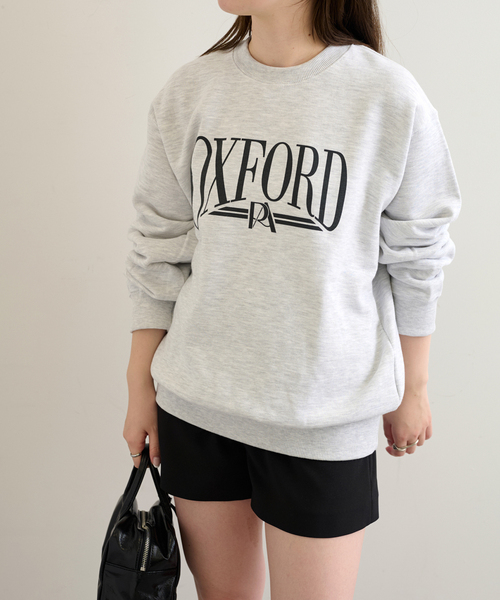 ALORE（アローレ）の「ALORE/アローレ 別注 LOGO SWEATS プルオーバー（スウェット・レディース・ライトグレー/ネイビー/サックスブルー・FREE）」の22枚目の写真