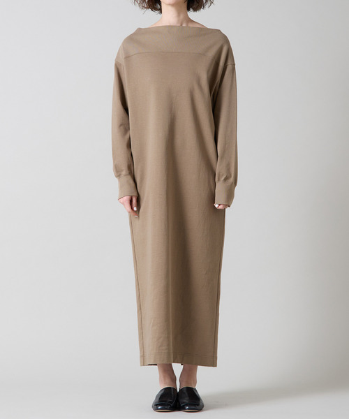 Liesse（リエス）の「オフショルダーロングワンピース（ワンピース・レディース・モカ/チャコールグレー・FREE）」の11枚目の写真